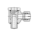 Flareless Fitting for Anti-Vibration Fitting NE Type Steel Pipe Type - Stud Elbow (B Type) (KMB08-020E) 