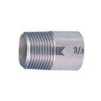 Stainless Steel Screw-in Fitting, Single Nipple (PK-15A) 