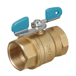 Brass General-Purpose Type 600 Screw-in Ball Valve (Butterfly Shaped Handle) (TKW-6A) 