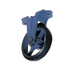 Molded Caster (Rubber Wheels), Fixed Type (AU-75) 
