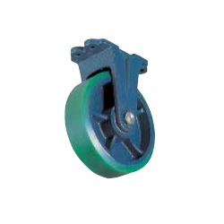 Cast Iron Casters (Urethane Wheels/Wide Type) Rigid