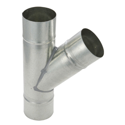 Spiral Duct Fitting 45°Y Pipe (SD-Z-Y-75-75) 