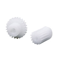Spur Gear m0.8 POM White (Polyacetal) Type (S80D14K*0703) 