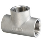 Stainless Steel Screw-In Pipe Fitting, Tee [T] (SCS13A-T-1/2B) 