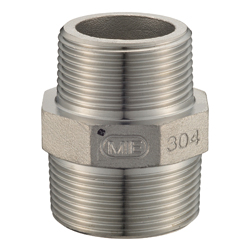 Stainless Steel Screw-in Pipe Fitting, Hex Reducing Nipple "SNR" (SCS13A-SNR-1/2B-1/4B) 