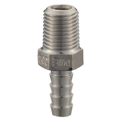 Stainless Steel Screw-in Type Pipe Fitting, Hex Hose Nipple "SHN" (SCS13A-SHN-1/4B) 