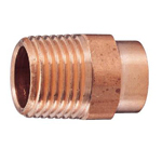 Copper Tube Fitting, Copper Tube Fitting for Hot Water Supply, Copper Tube External Threaded Adapter (M154-15.88) 