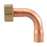 Copper Tube Fitting, Copper Tube Fitting for Hot Water Supply, Copper Tube Elbow Adapter (M148A-1/2X15.88) 