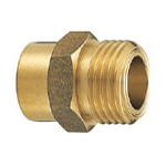Copper Tube Fitting, Copper Tube Fitting for Hot Water Supply, Copper Tube External Screw Adapter for Flexible Tubes (M154F-1/2X15.88) 