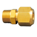 Copper Pipe Fitting, Flare Type Copper Pipe Fitting (Refrigerant Compatible Part), Flare Outer Thread Adapter (M154FKD-9.52X3/8) 