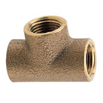 Auxiliary Material for Piping, Fitting, and Plumbing, Fitting for Water Supply Piping, Gunmetal Tees