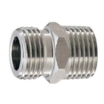 Secondary Material for Pipes, Fittings, Piping Water Supply Fittings, Plated Fittings, for Flex Nipples (Stainless Steel) (S2TS-20) 