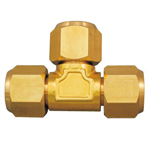 Copper Pipe Tee Fittings for Flared Copper Pipes, Refrigerant Type (M149FKD-6.35X6.35) 