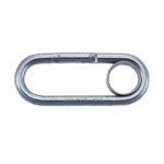 Stainless steel petite carabiners (with ring) (MMPL100) 