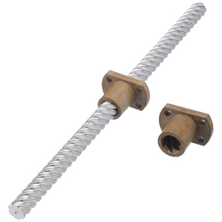 Miniature Slide Screws with Nuts-Straight (MSSRN601) 