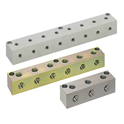 Block Terminal for Hydraulics/Hydraulics - L-Shaped Hole Type - Fixed Pitch 
