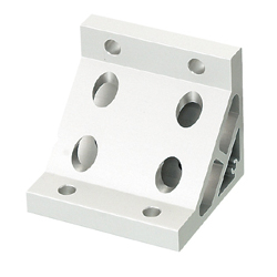 Tabbed Brackets / Extruded Brackets - For 2 or More Slots - For 8-45 Series (Slot Width 10mm) Aluminum Frames (HBLUW8-100-C-SEP) 