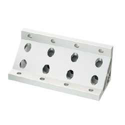 8-45 Series (Groove Width 10 mm) - For 4-Row Grooves - Extruded Extra Thick Bracket for 200 Square