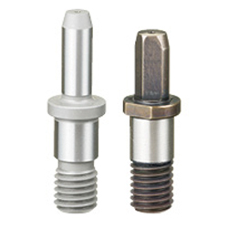 Locating Pins for Fixtures - Tip Shape Selectable, Standard Grade, Shouldered - Threaded