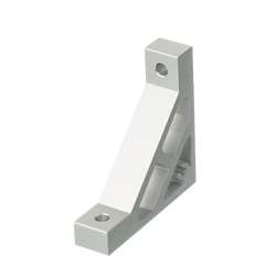Extruded Brackets - For 1 Slot - For 6 Series (Slot Width 8mm) Aluminum Frames - Ultra Thick Brackets (Perpendicularly Machined) (HBKUS6-C-SSP) 