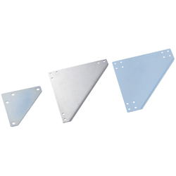 Sheet Metal Bracket For 5 Series (Slot Width 6mm) Aluminum Frames - Triangle-Shaped (SHPTUL5-SET) 