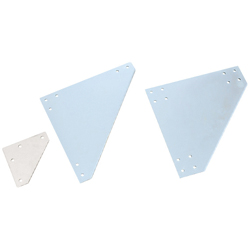 Sheet Metal Bracket For 8 Series (Slot Width 10mm) Aluminum Frames - Triangle-Shaped (HPTUL8-SET) 