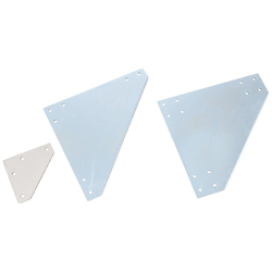 Sheet Metal Bracket For 8-45 Series (Slot Width 10mm) Aluminum Frames - Triangle-Shaped (HPTUL8-45) 