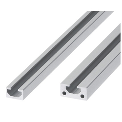 Non-Flanged Flat Aluminum Frames / Frame End Caps - Common to Bar Nuts and Pre-Assembly Insertion Nuts - 1-Side Slot Type (8mm)