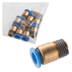 One-Touch Couplings - Male Thread Fittings (Round) (PACK-EPFS10-2) 