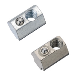 Pre-Assembly Insertion Spring Nuts for Aluminum Frames - Bulk Packages - For 5 Series (Slot Width 6mm) /Pack (100/Pkg.)