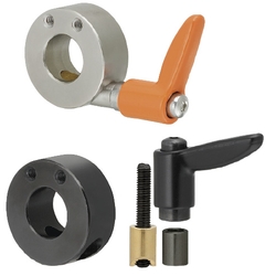 Shaft Collar Compact with Clamp Lever - Side Mount Hole
