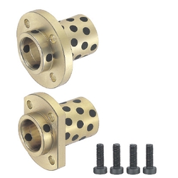 Flange Integrated Oil Free Bushings - Copper Alloy, Pilot Flanged (MPITZ20-50) 