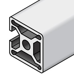 Aluminum Frame 5 Series Square 20 × 20 mm 1 Side Slot (KHFSC5-2020-4000) 