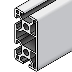 Aluminum Frame 5 Series Rectangular 20 × 40 mm 3 Side Slots (KNFSF5-2040-4000) 