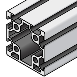 Aluminum Frame 5 Series Square 40 × 40 mm 3 Side Slots (KHFSF5-4040-4000) 