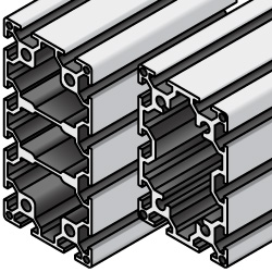 Aluminum Frame 5 Series/slot width 6/40x60, 40x80mm (KHFS5-4060-4000) 