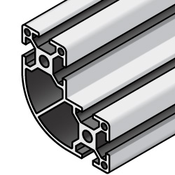 Aluminum Frame 8 series R shape 80 × 80 × 40 mm 