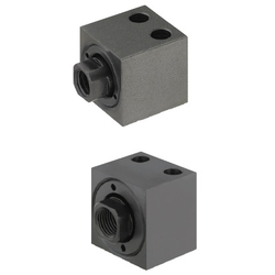 Floating connector - Ultra-short type Foot (vertical) mounting - Female thread (FJCXL8-1.25) 