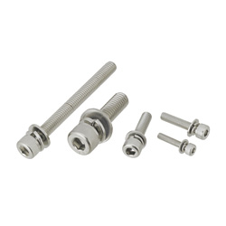 Hex Socket Head Cap Screws with Captured Washer - Standard, Material: SUS316L (SSCBAS6-10) 