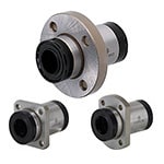 Linear Bushings with Lubrication Unit MX - Flanged Single with Pilot (LHIFS-MX30) 