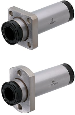 Linear Bushings with Lubrication Unit MX - Flanged Double with Pilot 