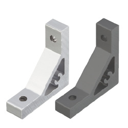 Extruded Brackets - For 1 Slot -For 5 Series (Slot Width 6mm) Aluminum Frames - Ultra Thick Brackets (Perpendicularly Machined) (HBKUS5-SEC) 