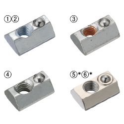For 6 Series (Slot Width 8mm) - Post-Assembly Insertion - Spring Nuts (PACK-HNTP6-3) 