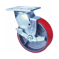 Heavy load caster Universal type with side brake (C-HLSBB150-U) 