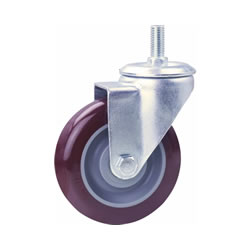 Light load caster Urethane wheel Screw type (C-LWSG75-U) 
