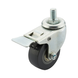 Small diameter Light load caster Screw type with brake (C-LWSGBX38-U) 