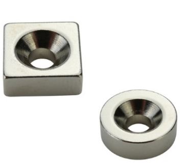 Neodymium Magnets Flat Shape for Countersunk (C-NHXCC10-4) 