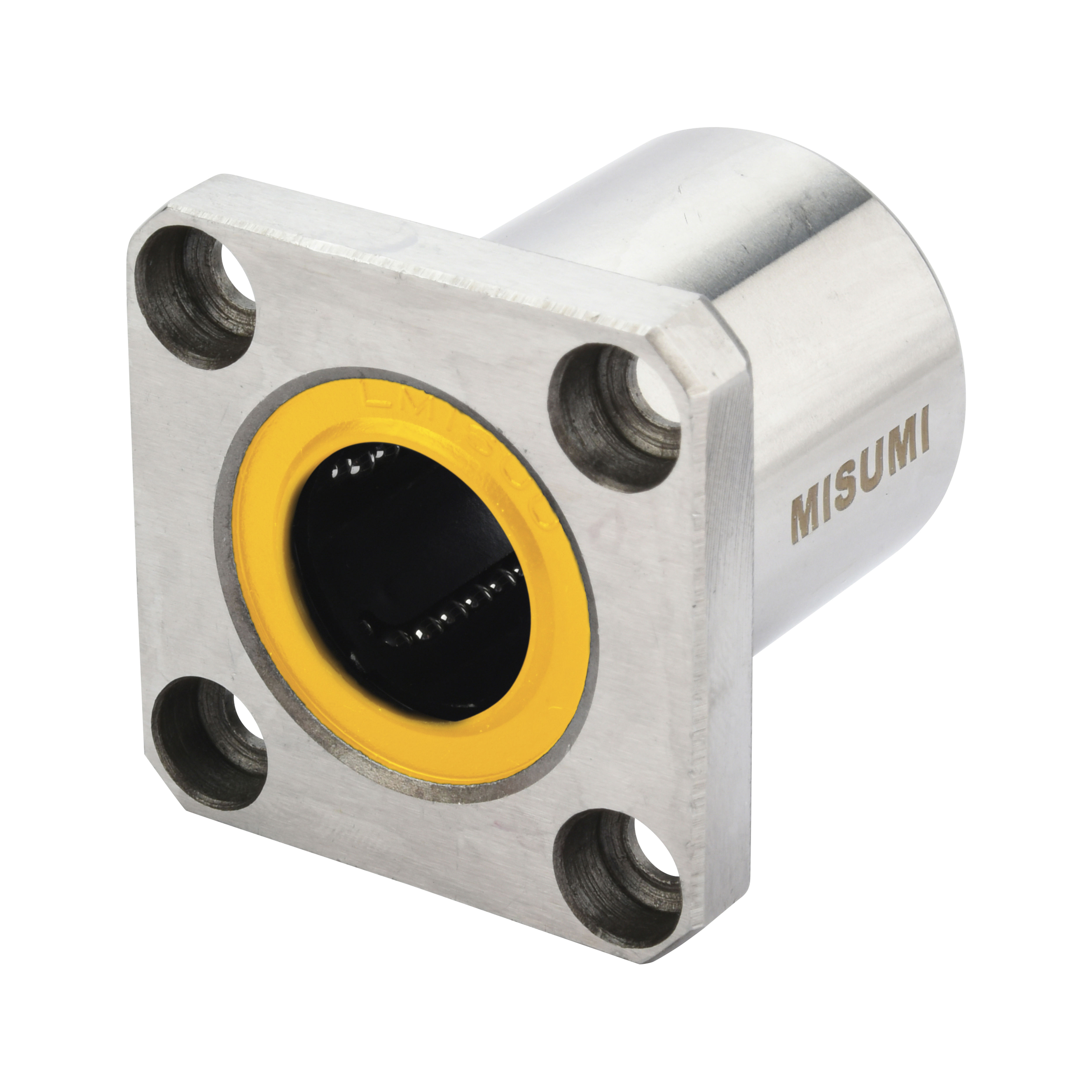 Square Flanged Linear Bushings, Single / Double / Opposite Counterbored Hole (C-LMK10UU) 