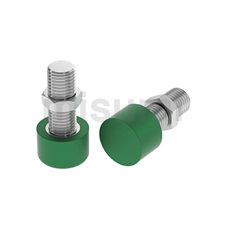 Urethane Pushers Threaded Stud Type with Hex Nut (C-UNCH6-40) 