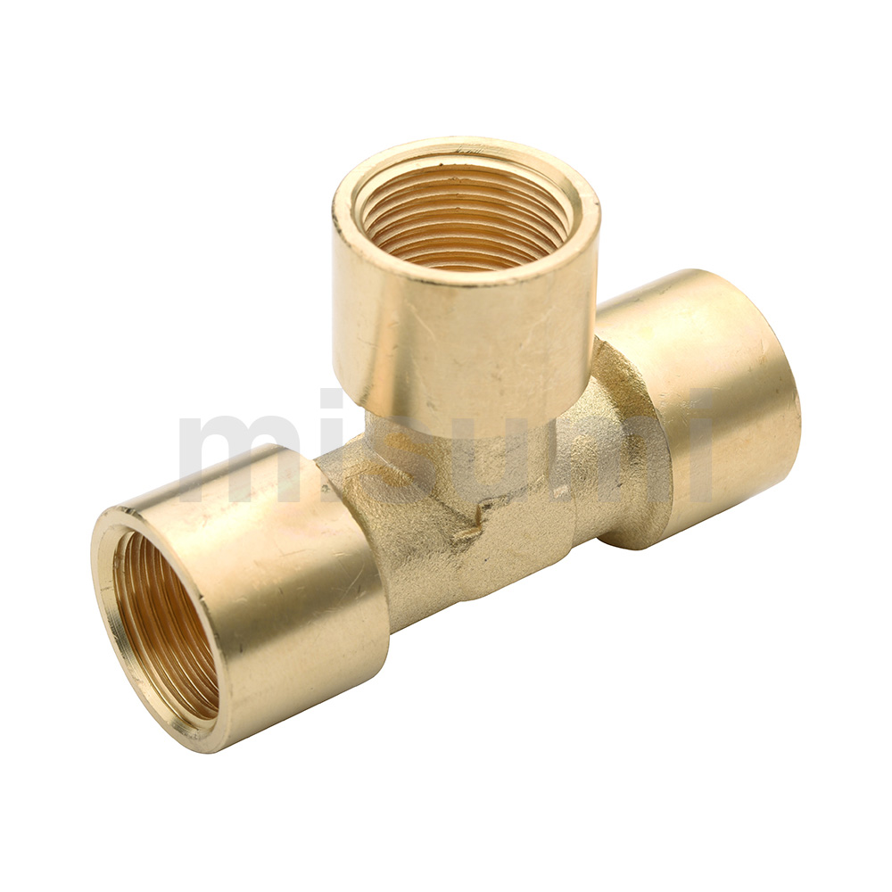 Brass Screw-In Fittings Tees, Equal Dia. (E-SJSFT15A) 